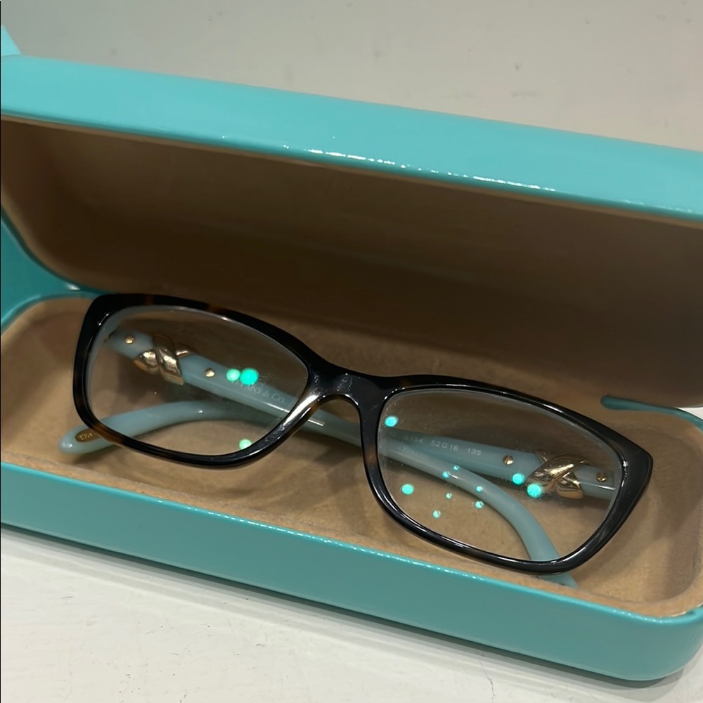 Tiffany & Co. Blue Eyeglasses with Case - Picture 5 of 5